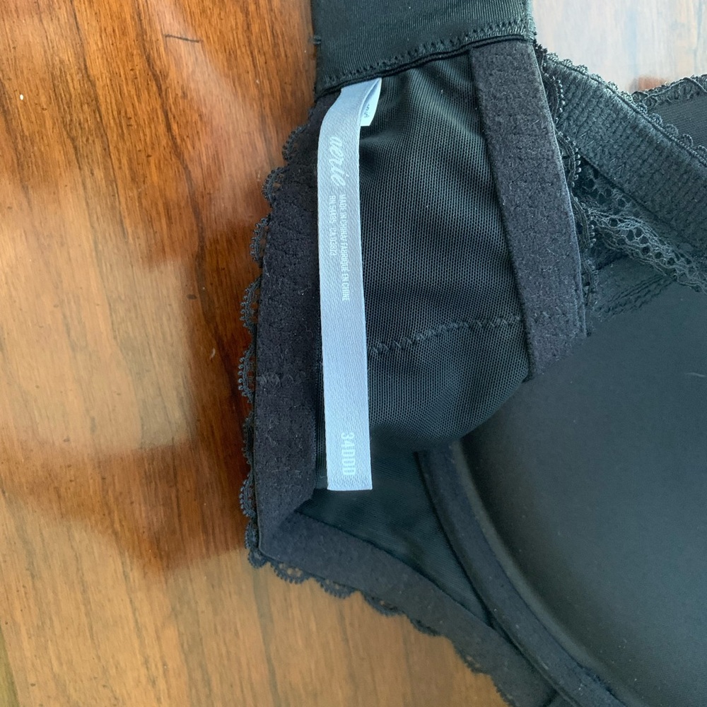 Aerie Black Lace Underwire Bra 34DDD - Picture 3 of 3